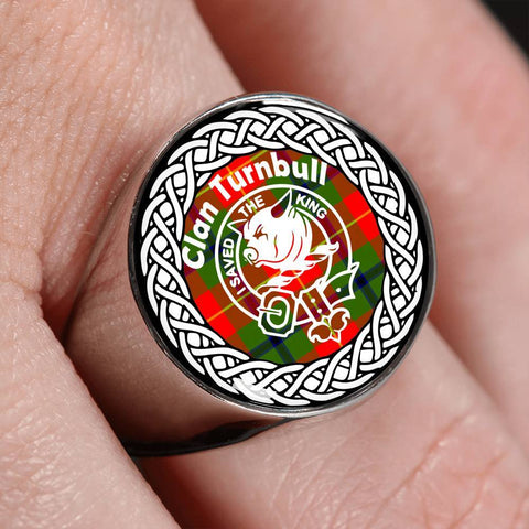 Image of Turnbull Crest Clan Tartan Ring Scottish