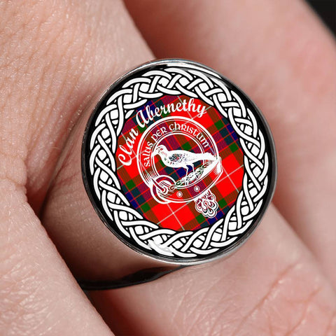 Image of Abernethy Crest Clan Tartan Ring Scottish