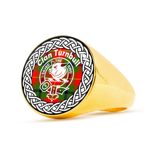 Image of Turnbull Crest Clan Tartan Ring Scottish