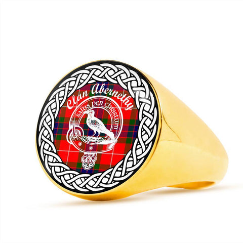 Image of Abernethy Crest Clan Tartan Ring Scottish