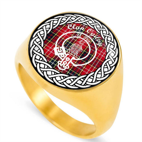 Image of Ogiluy Crest Clan Tartan Ring Scottish
