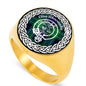 Abercrombie Crest Clan Tartan Ring Scottish