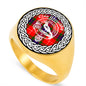 Abernethy Crest Clan Tartan Ring Scottish