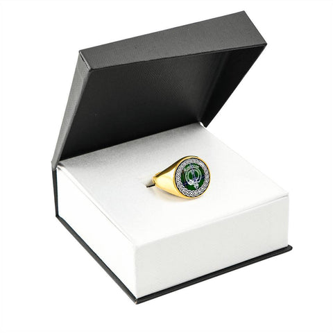 Image of Henderson Crest Clan Tartan Ring Scottish