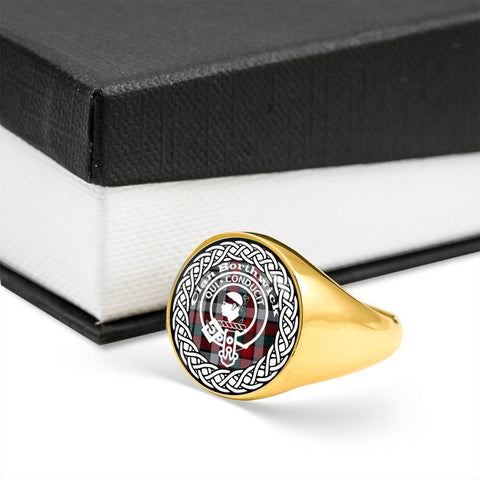 Image of Borthwick Crest Clan Tartan Ring Scottish