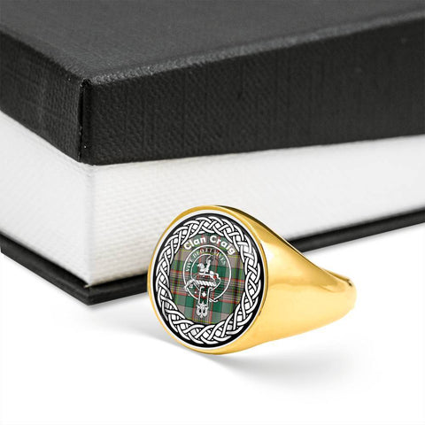 Image of Craig Crest Clan Tartan Ring Scottish