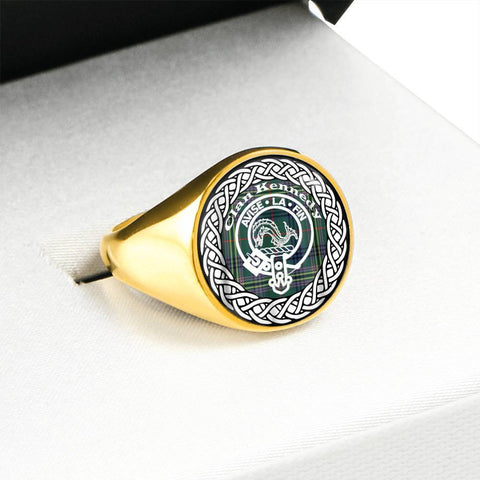 Image of Kennedy Crest Clan Tartan Ring Scottish