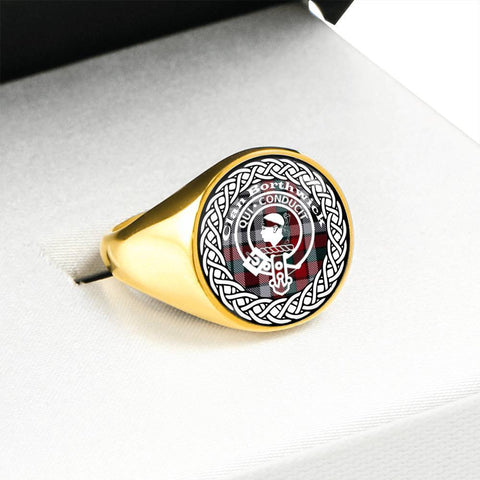 Image of Borthwick Crest Clan Tartan Ring Scottish
