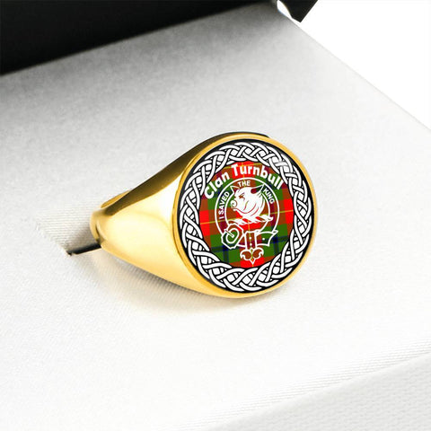 Image of Turnbull Crest Clan Tartan Ring Scottish