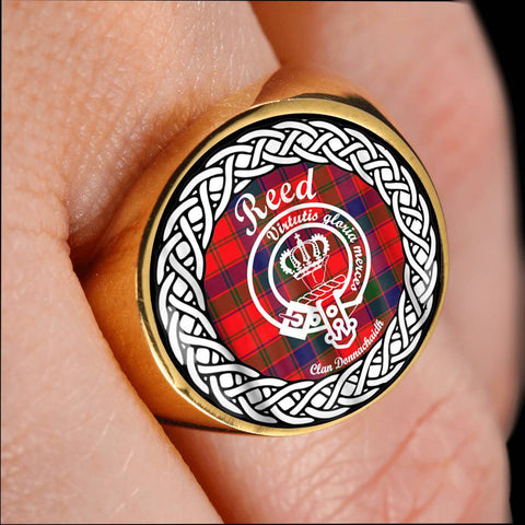 Image of Reed Crest Clan Tartan Ring Scottish