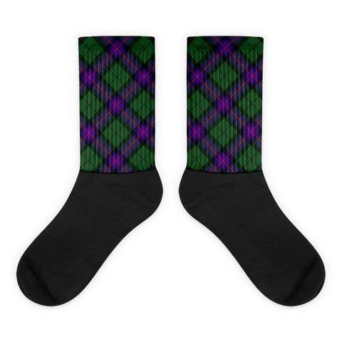 Image of Armstrong Modern Tartan Plaid Socks - manashirt