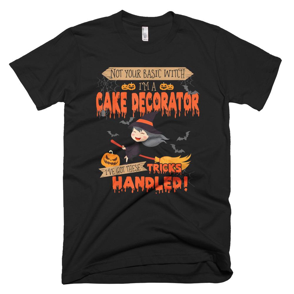 Cake Decorator Tricks Handled Halloween T-Shirt