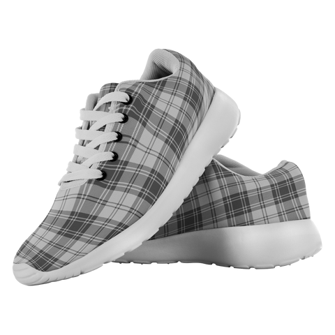 Image of Tartan Sneakers - Sandilands Grey Scotland | Unisex Tartan Running Shoes | Sneakers Men & Women Tartan Shoes