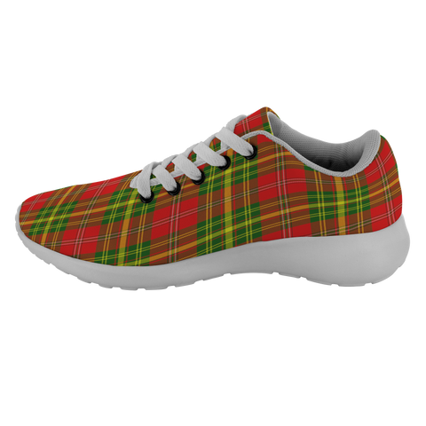 Image of Tartan Sneakers - Leask Red Scotland - Unisex Tartan Running Shoes - Sneakers Men & Women Tartan Shoes