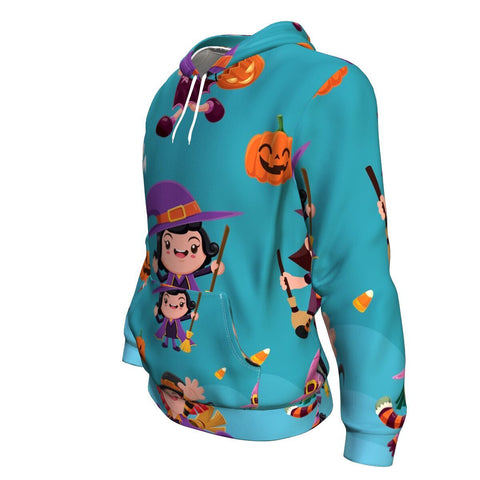 Image of Funny Witches Halloween Hoodie Over Print - shirtskishirt