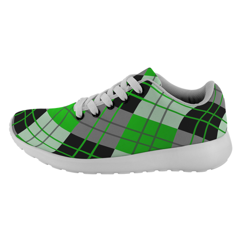 Image of Tartan Sneakers - Green Scottish Woven Tartan Scotland | Unisex Tartan Running Shoes | Sneakers Men & Women Tartan Shoes