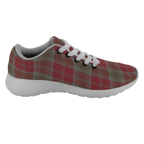 Image of Tartan Sneakers - Lindsay Weathered Scotland | Unisex Tartan Running Shoes | Sneakers Men & Women Tartan Shoes