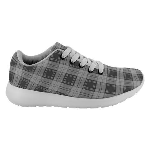 Image of Tartan Sneakers - Grey Douglas Scotland | Unisex Tartan Running Shoes | Sneakers Men & Women Tartan Shoes