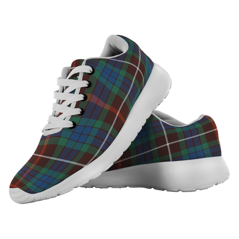 Image of ScottishShop Tartan Sneakers Fraser Hunting Ancient Scotland Tartan Running Shoes - shirtskishirt