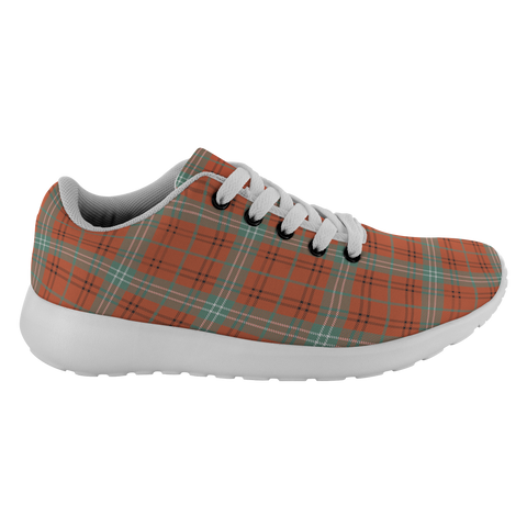 Image of Tartan Sneakers - Morrison Red Ancient Scotland | Unisex Tartan Running Shoes | Sneakers Men & Women Tartan Shoes