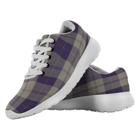 Image of ScottishShop Tartan Sneakers Cunningham Dress Blue Dancers Scotland Tartan Running Shoes - shirtskishirt