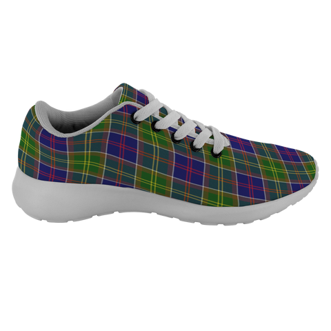 Image of ScottishShop Tartan Sneakers Ayrshire Scotland Running Shoes - shirtskishirt