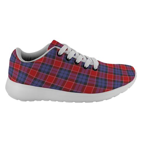 Image of Tartan Sneakers - Graham Of Menteith Red Scotland | Unisex Tartan Running Shoes | Sneakers Men & Women Tartan Shoes