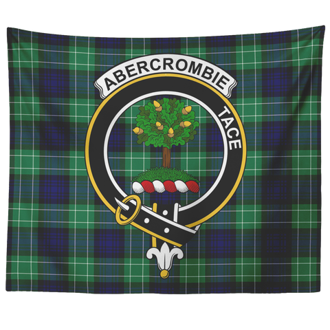 Image of Wall Tapestry Abercrombie Tartan Clan Badge Scottish - shirtskishirt