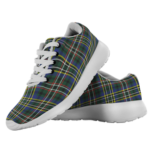 Tartan Sneakers - Scott Green Modern Scotland | Unisex Tartan Running Shoes | Sneakers Men & Women Tartan Shoes