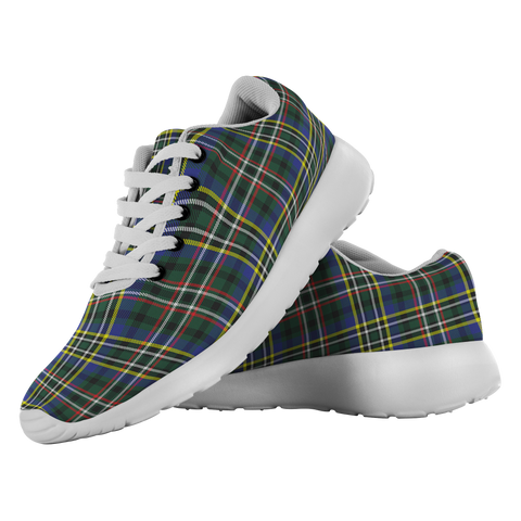 Image of Tartan Sneakers - Scott Green Modern Scotland | Unisex Tartan Running Shoes | Sneakers Men & Women Tartan Shoes