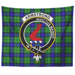 Wall Tapestry Armstrong Tartan Clan Badge Scottish - shirtskishirt