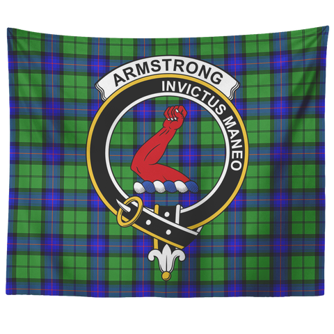 Image of Wall Tapestry Armstrong Tartan Clan Badge Scottish - shirtskishirt