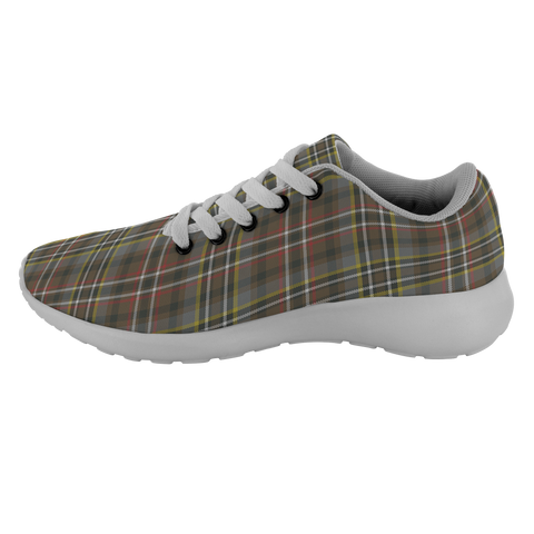 Image of Tartan Sneakers - Scott Green Weathered Scotland | Unisex Tartan Running Shoes | Sneakers Men & Women Tartan Shoes