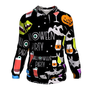 Halloween Night Party Hoodie Over Print - shirtskishirt