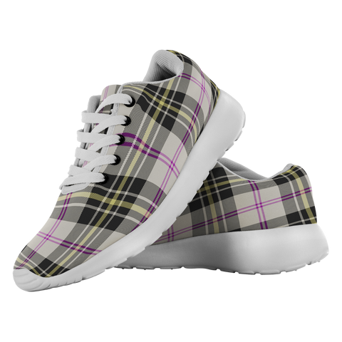 Image of Tartan Sneakers - MacPherson Dress Ancient Scotland | Unisex Tartan Running Shoes | Sneakers Men & Women Tartan Shoes