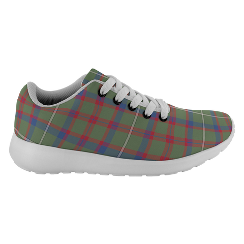 Image of Tartan Sneakers - Shaw Green Scotland | Unisex Tartan Running Shoes | Sneakers Men & Women Tartan Shoes