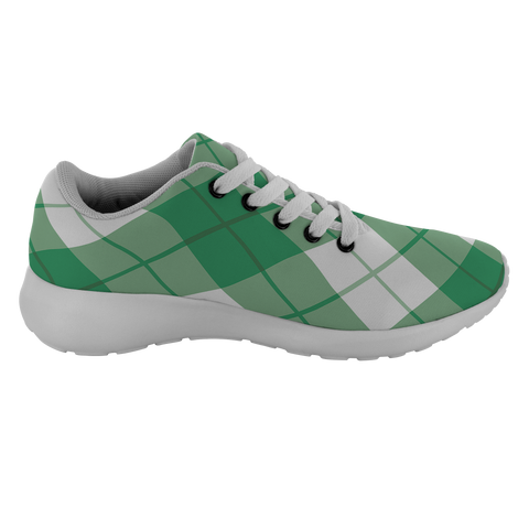 Image of Tartan Sneakers -  Bias Plaid Scotland | Unisex Tartan Running Shoes | Sneakers Men & Women Tartan Shoes