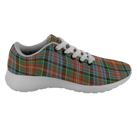 Image of ScottishShop Tartan Sneakers Caledonia Ancient Scotland Running Shoes - shirtskishirt