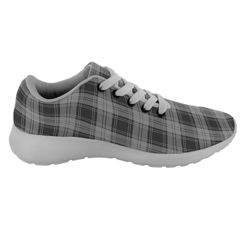 Image of Tartan Sneakers - Grey Douglas Scotland | Unisex Tartan Running Shoes | Sneakers Men & Women Tartan Shoes