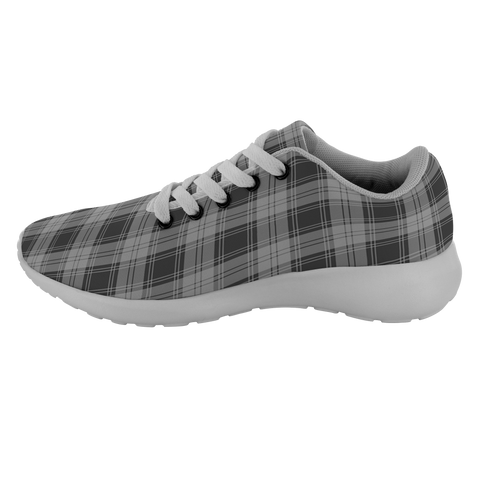 Image of ScottishShop Tartan Sneakers Douglas Grey Scotland Tartan Running Shoes - shirtskishirt