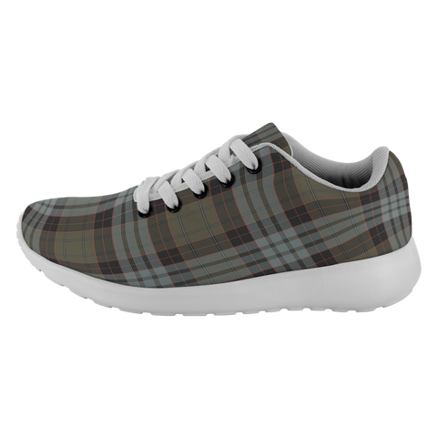 Image of Tartan Sneakers - Stewart Old Weathered Scotland | Unisex Tartan Running Shoes | Sneakers Men & Women Tartan Shoes