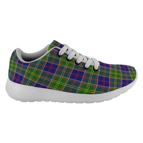 Image of ScottishShop Tartan Sneakers Ayrshire Scotland Running Shoes - shirtskishirt