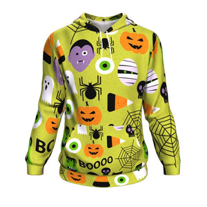 Various Cute Halloween Hoodie Over Print - shirtskishirt