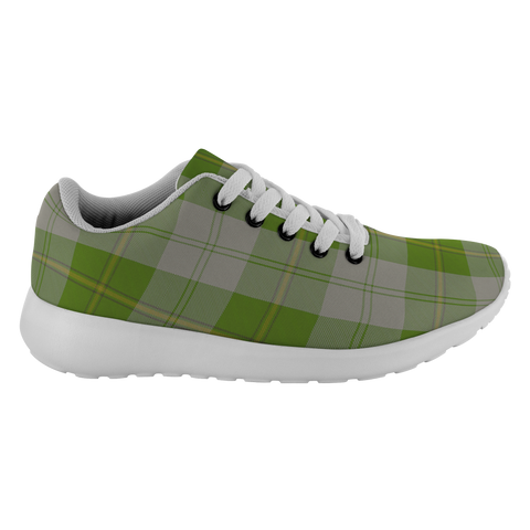 Image of ScottishShop Tartan Sneakers Cunningham Dress Green Dancers Scotland Tartan Running Shoes - shirtskishirt