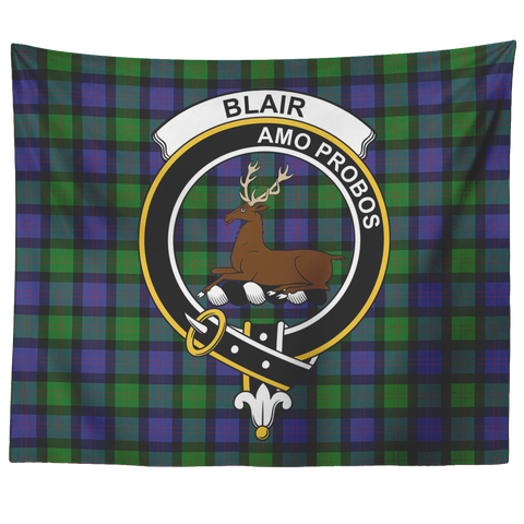 Image of Wall Tapestry Blair Tartan Clan Badge Scottish