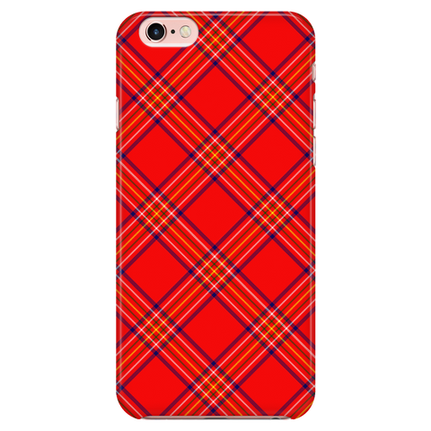 Image of Burnett Modern Scottish Plaid Tartan Phone Case - shirtskishirt