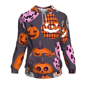 Cute Holiday Halloween Hoodie Over Print - shirtskishirt