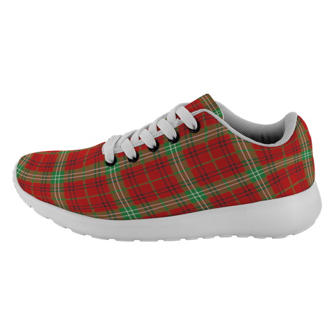 Image of Tartan Sneakers - Morrison Red Modern Scotland | Unisex Tartan Running Shoes | Sneakers Men & Women Tartan Shoes