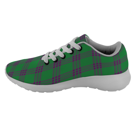 Image of ScottishShop Tartan Sneakers Elphinstone Hunting Scotland Tartan Running Shoes - shirtskishirt