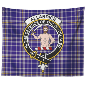 Wall Tapestry Allardice Tartan Clan Badge Scottish - shirtskishirt